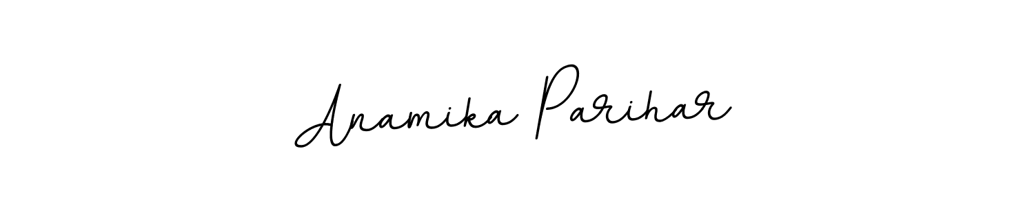 Create a beautiful signature design for name Anamika Parihar. With this signature (BallpointsItalic-DORy9) fonts, you can make a handwritten signature for free. Anamika Parihar signature style 11 images and pictures png