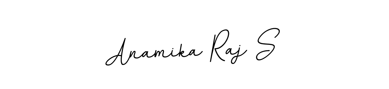 Use a signature maker to create a handwritten signature online. With this signature software, you can design (BallpointsItalic-DORy9) your own signature for name Anamika Raj S. Anamika Raj S signature style 11 images and pictures png