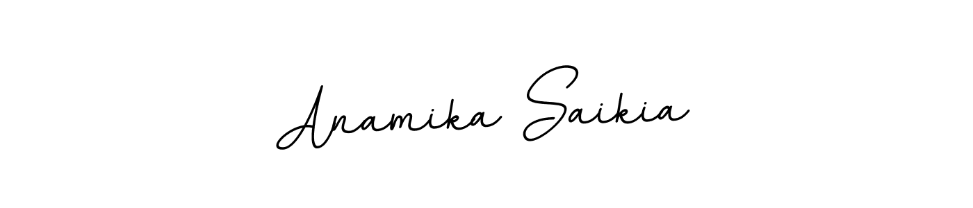 Use a signature maker to create a handwritten signature online. With this signature software, you can design (BallpointsItalic-DORy9) your own signature for name Anamika Saikia. Anamika Saikia signature style 11 images and pictures png