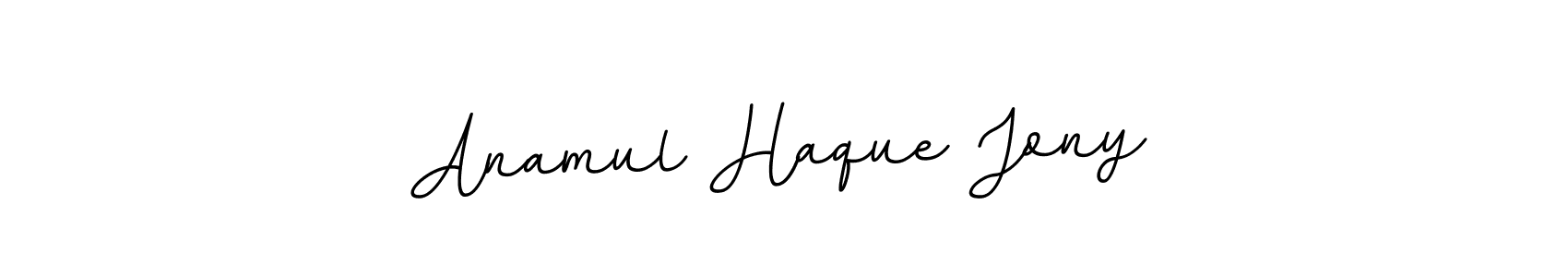 How to make Anamul Haque Jony name signature. Use BallpointsItalic-DORy9 style for creating short signs online. This is the latest handwritten sign. Anamul Haque Jony signature style 11 images and pictures png