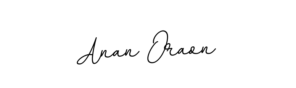 Make a beautiful signature design for name Anan Oraon. With this signature (BallpointsItalic-DORy9) style, you can create a handwritten signature for free. Anan Oraon signature style 11 images and pictures png
