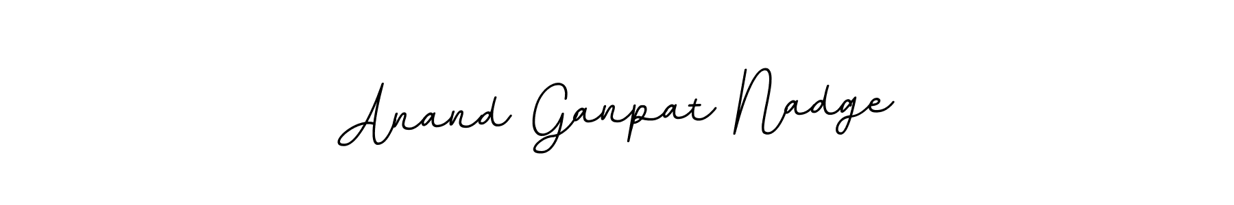 Create a beautiful signature design for name Anand Ganpat Nadge. With this signature (BallpointsItalic-DORy9) fonts, you can make a handwritten signature for free. Anand Ganpat Nadge signature style 11 images and pictures png