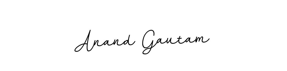 The best way (BallpointsItalic-DORy9) to make a short signature is to pick only two or three words in your name. The name Anand Gautam include a total of six letters. For converting this name. Anand Gautam signature style 11 images and pictures png