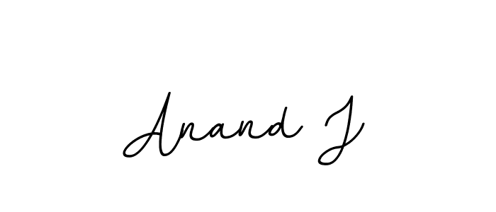 Make a beautiful signature design for name Anand J. With this signature (BallpointsItalic-DORy9) style, you can create a handwritten signature for free. Anand J signature style 11 images and pictures png