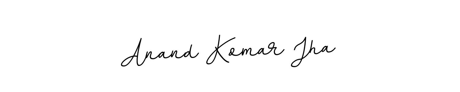 Use a signature maker to create a handwritten signature online. With this signature software, you can design (BallpointsItalic-DORy9) your own signature for name Anand Komar Jha. Anand Komar Jha signature style 11 images and pictures png