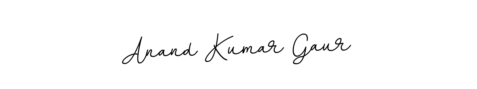 How to make Anand Kumar Gaur name signature. Use BallpointsItalic-DORy9 style for creating short signs online. This is the latest handwritten sign. Anand Kumar Gaur signature style 11 images and pictures png
