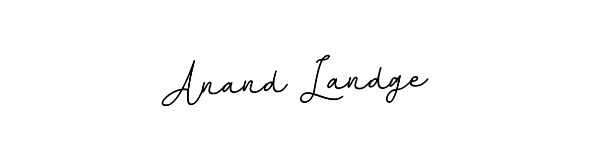 Use a signature maker to create a handwritten signature online. With this signature software, you can design (BallpointsItalic-DORy9) your own signature for name Anand Landge. Anand Landge signature style 11 images and pictures png