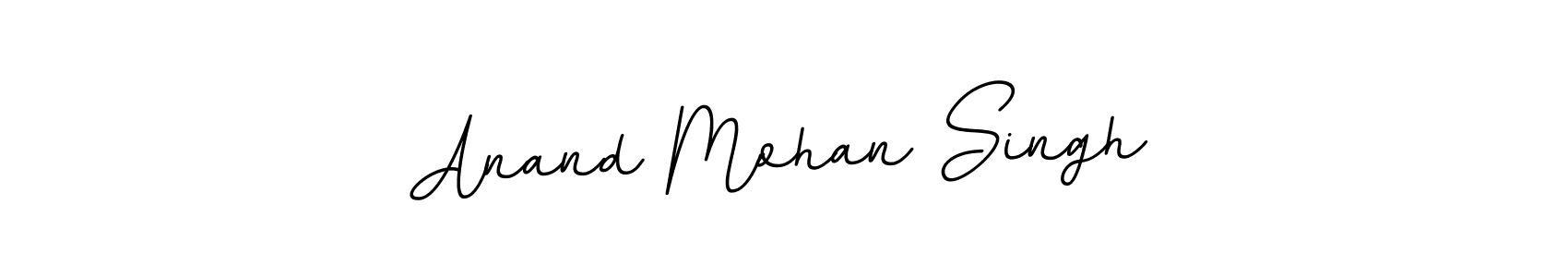 How to make Anand Mohan Singh name signature. Use BallpointsItalic-DORy9 style for creating short signs online. This is the latest handwritten sign. Anand Mohan Singh signature style 11 images and pictures png