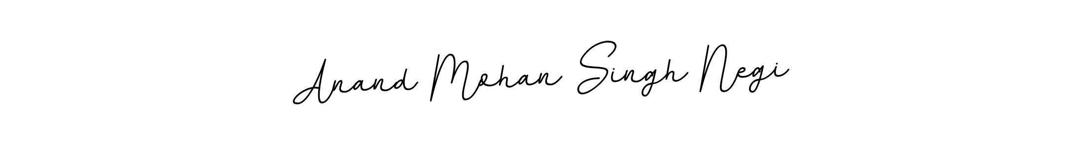 The best way (BallpointsItalic-DORy9) to make a short signature is to pick only two or three words in your name. The name Anand Mohan Singh Negi include a total of six letters. For converting this name. Anand Mohan Singh Negi signature style 11 images and pictures png