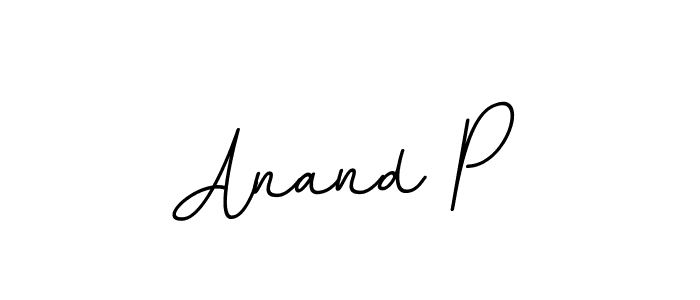 Create a beautiful signature design for name Anand P. With this signature (BallpointsItalic-DORy9) fonts, you can make a handwritten signature for free. Anand P signature style 11 images and pictures png