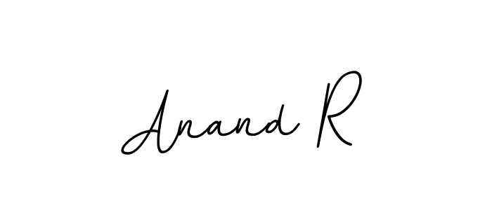 The best way (BallpointsItalic-DORy9) to make a short signature is to pick only two or three words in your name. The name Anand R include a total of six letters. For converting this name. Anand R signature style 11 images and pictures png