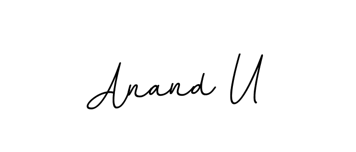 if you are searching for the best signature style for your name Anand U. so please give up your signature search. here we have designed multiple signature styles  using BallpointsItalic-DORy9. Anand U signature style 11 images and pictures png