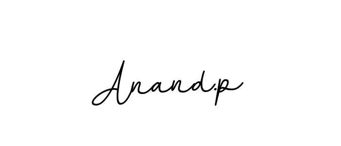 The best way (BallpointsItalic-DORy9) to make a short signature is to pick only two or three words in your name. The name Anand.p include a total of six letters. For converting this name. Anand.p signature style 11 images and pictures png