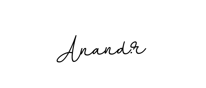 You should practise on your own different ways (BallpointsItalic-DORy9) to write your name (Anand.r) in signature. don't let someone else do it for you. Anand.r signature style 11 images and pictures png