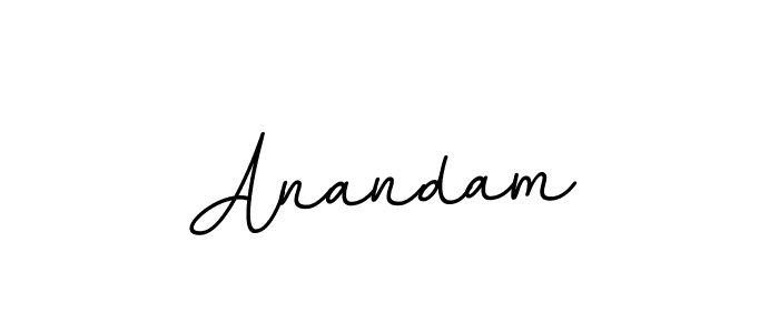 Anandam stylish signature style. Best Handwritten Sign (BallpointsItalic-DORy9) for my name. Handwritten Signature Collection Ideas for my name Anandam. Anandam signature style 11 images and pictures png