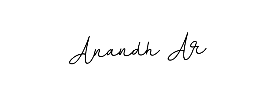Design your own signature with our free online signature maker. With this signature software, you can create a handwritten (BallpointsItalic-DORy9) signature for name Anandh Ar. Anandh Ar signature style 11 images and pictures png