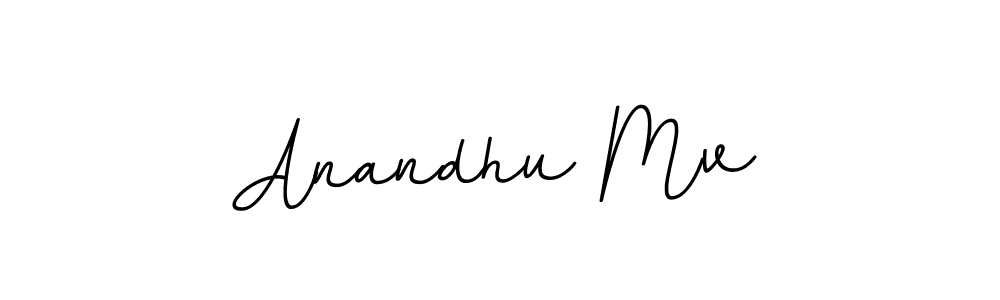 Create a beautiful signature design for name Anandhu Mv. With this signature (BallpointsItalic-DORy9) fonts, you can make a handwritten signature for free. Anandhu Mv signature style 11 images and pictures png