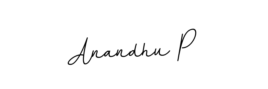 Design your own signature with our free online signature maker. With this signature software, you can create a handwritten (BallpointsItalic-DORy9) signature for name Anandhu P. Anandhu P signature style 11 images and pictures png