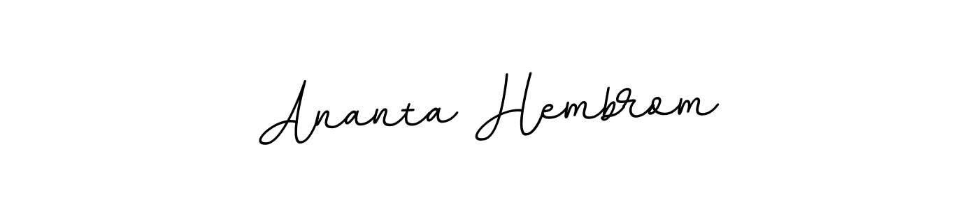 Here are the top 10 professional signature styles for the name Ananta Hembrom. These are the best autograph styles you can use for your name. Ananta Hembrom signature style 11 images and pictures png