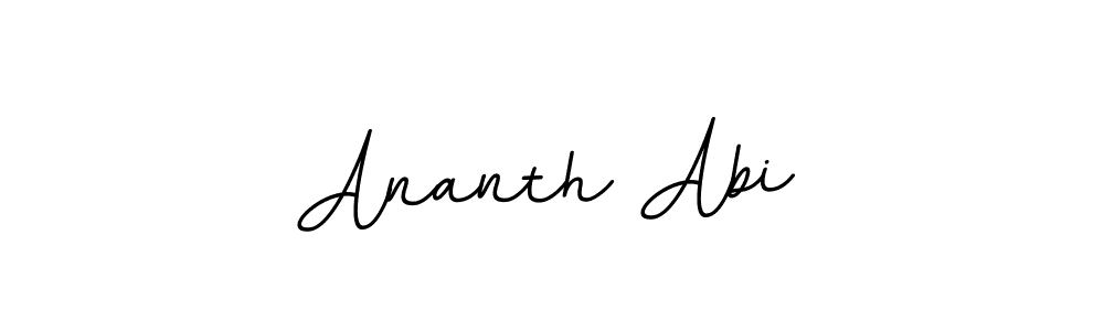 Use a signature maker to create a handwritten signature online. With this signature software, you can design (BallpointsItalic-DORy9) your own signature for name Ananth Abi. Ananth Abi signature style 11 images and pictures png