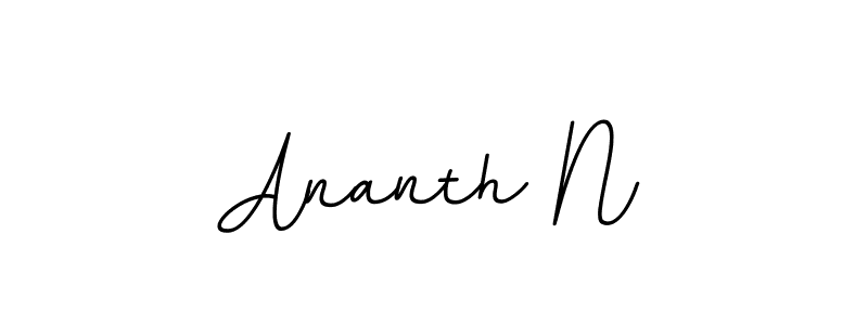 You should practise on your own different ways (BallpointsItalic-DORy9) to write your name (Ananth N) in signature. don't let someone else do it for you. Ananth N signature style 11 images and pictures png
