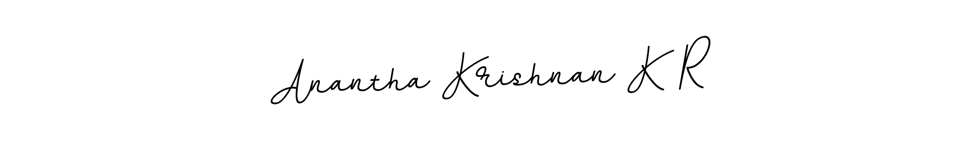 You should practise on your own different ways (BallpointsItalic-DORy9) to write your name (Anantha Krishnan K R) in signature. don't let someone else do it for you. Anantha Krishnan K R signature style 11 images and pictures png