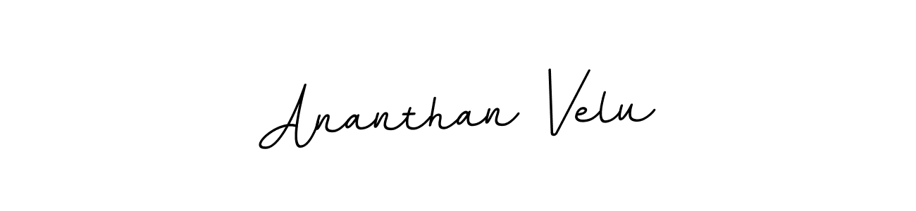 Create a beautiful signature design for name Ananthan Velu. With this signature (BallpointsItalic-DORy9) fonts, you can make a handwritten signature for free. Ananthan Velu signature style 11 images and pictures png