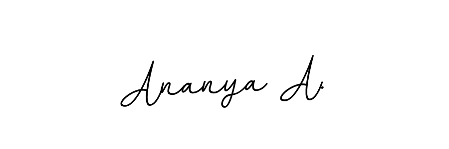 Create a beautiful signature design for name Ananya A.. With this signature (BallpointsItalic-DORy9) fonts, you can make a handwritten signature for free. Ananya A. signature style 11 images and pictures png