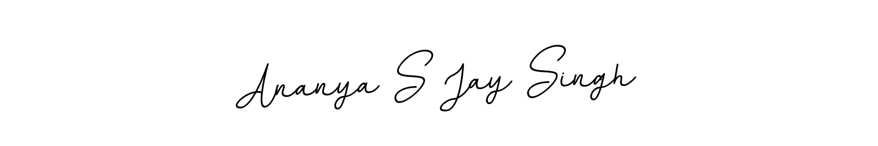 The best way (BallpointsItalic-DORy9) to make a short signature is to pick only two or three words in your name. The name Ananya S Jay Singh include a total of six letters. For converting this name. Ananya S Jay Singh signature style 11 images and pictures png