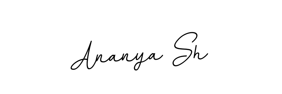 Ananya Sh stylish signature style. Best Handwritten Sign (BallpointsItalic-DORy9) for my name. Handwritten Signature Collection Ideas for my name Ananya Sh. Ananya Sh signature style 11 images and pictures png