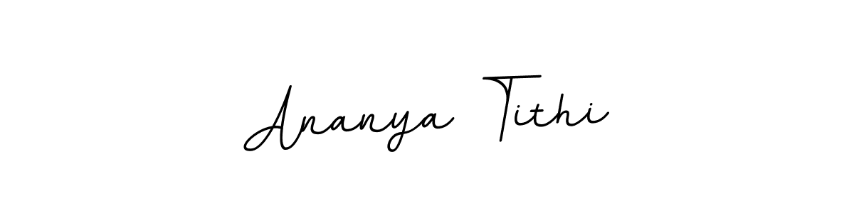Ananya Tithi stylish signature style. Best Handwritten Sign (BallpointsItalic-DORy9) for my name. Handwritten Signature Collection Ideas for my name Ananya Tithi. Ananya Tithi signature style 11 images and pictures png