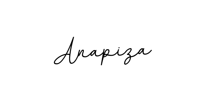 You should practise on your own different ways (BallpointsItalic-DORy9) to write your name (Anapiza) in signature. don't let someone else do it for you. Anapiza signature style 11 images and pictures png