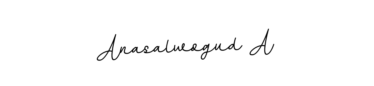 if you are searching for the best signature style for your name Anasalwogud A. so please give up your signature search. here we have designed multiple signature styles  using BallpointsItalic-DORy9. Anasalwogud A signature style 11 images and pictures png