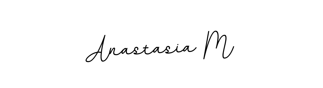 This is the best signature style for the Anastasia M name. Also you like these signature font (BallpointsItalic-DORy9). Mix name signature. Anastasia M signature style 11 images and pictures png