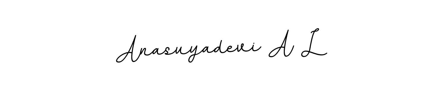 Make a beautiful signature design for name Anasuyadevi A L. With this signature (BallpointsItalic-DORy9) style, you can create a handwritten signature for free. Anasuyadevi A L signature style 11 images and pictures png