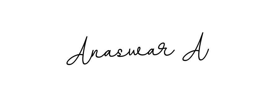 It looks lik you need a new signature style for name Anaswar A. Design unique handwritten (BallpointsItalic-DORy9) signature with our free signature maker in just a few clicks. Anaswar A signature style 11 images and pictures png