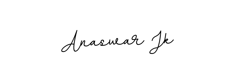 This is the best signature style for the Anaswar Jk name. Also you like these signature font (BallpointsItalic-DORy9). Mix name signature. Anaswar Jk signature style 11 images and pictures png