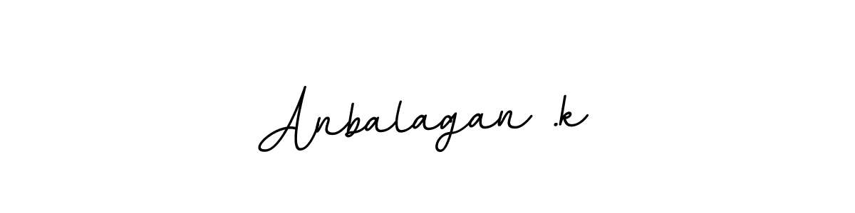 Design your own signature with our free online signature maker. With this signature software, you can create a handwritten (BallpointsItalic-DORy9) signature for name Anbalagan .k. Anbalagan .k signature style 11 images and pictures png