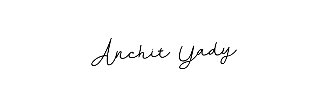 This is the best signature style for the Anchit Yady name. Also you like these signature font (BallpointsItalic-DORy9). Mix name signature. Anchit Yady signature style 11 images and pictures png