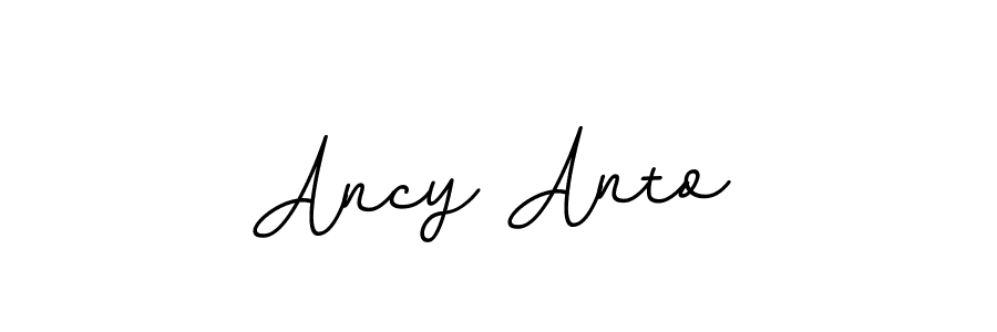 It looks lik you need a new signature style for name Ancy Anto. Design unique handwritten (BallpointsItalic-DORy9) signature with our free signature maker in just a few clicks. Ancy Anto signature style 11 images and pictures png