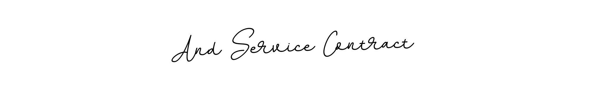 How to make And Service Contract name signature. Use BallpointsItalic-DORy9 style for creating short signs online. This is the latest handwritten sign. And Service Contract signature style 11 images and pictures png