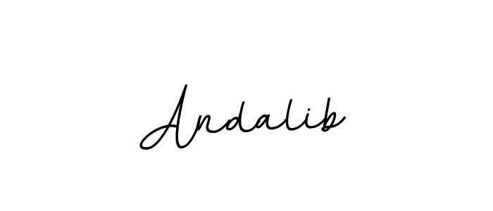 Andalib stylish signature style. Best Handwritten Sign (BallpointsItalic-DORy9) for my name. Handwritten Signature Collection Ideas for my name Andalib. Andalib signature style 11 images and pictures png