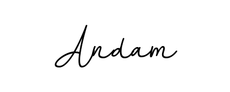 Achieve flawless digital penmanship with Andam name in BallpointsItalic-DORy9 font. The perfect tool for creating online signatures. Andam signature style 11 images and pictures png