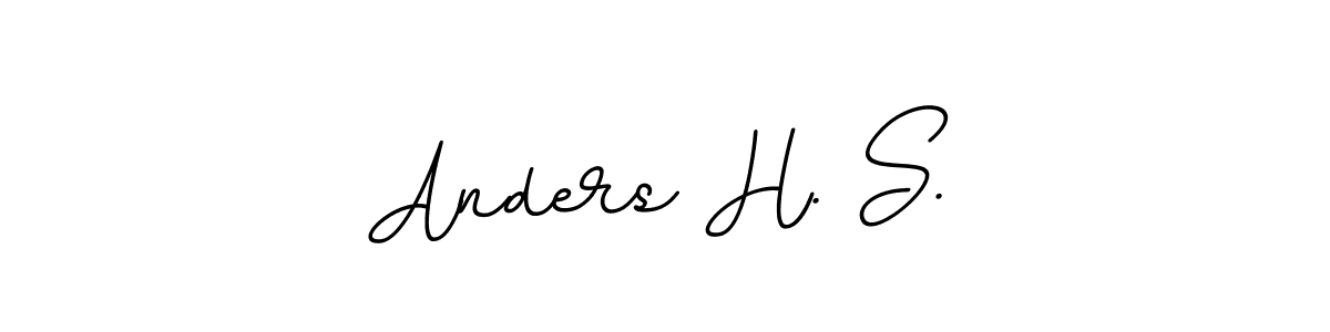 Create a beautiful signature design for name Anders H. S.. With this signature (BallpointsItalic-DORy9) fonts, you can make a handwritten signature for free. Anders H. S. signature style 11 images and pictures png