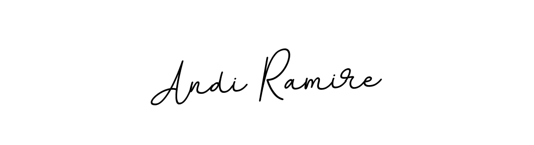 How to make Andi Ramire name signature. Use BallpointsItalic-DORy9 style for creating short signs online. This is the latest handwritten sign. Andi Ramire signature style 11 images and pictures png