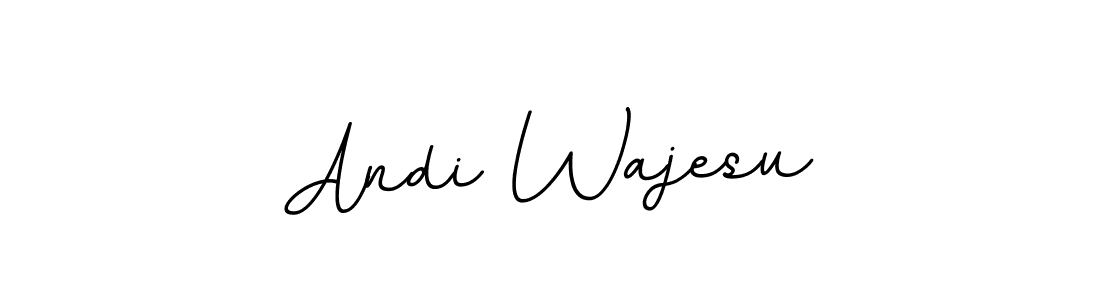Design your own signature with our free online signature maker. With this signature software, you can create a handwritten (BallpointsItalic-DORy9) signature for name Andi Wajesu. Andi Wajesu signature style 11 images and pictures png