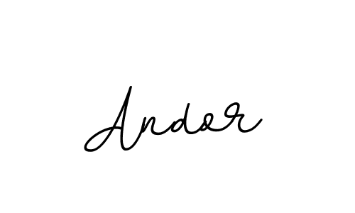 How to make Andor name signature. Use BallpointsItalic-DORy9 style for creating short signs online. This is the latest handwritten sign. Andor signature style 11 images and pictures png