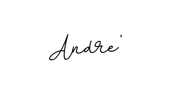 Also we have Andre' name is the best signature style. Create professional handwritten signature collection using BallpointsItalic-DORy9 autograph style. Andre' signature style 11 images and pictures png