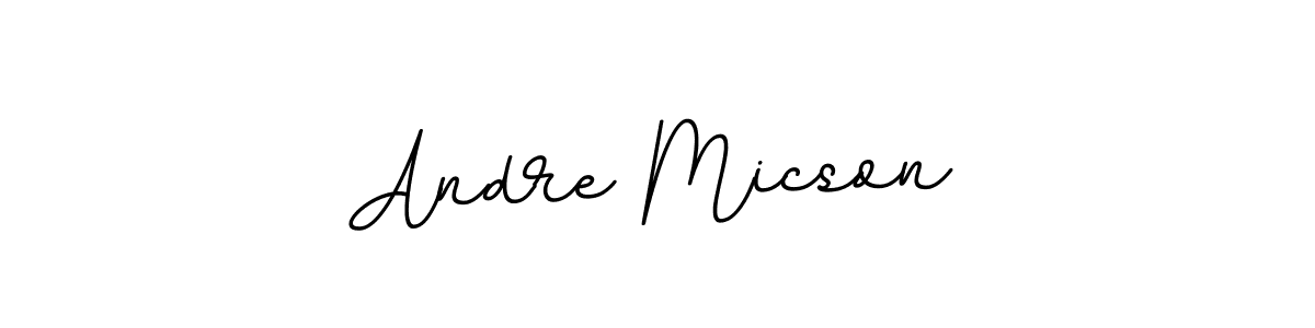 Use a signature maker to create a handwritten signature online. With this signature software, you can design (BallpointsItalic-DORy9) your own signature for name Andre Micson. Andre Micson signature style 11 images and pictures png