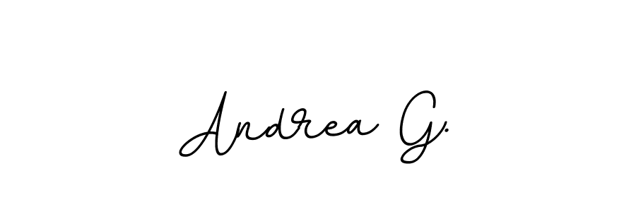 Use a signature maker to create a handwritten signature online. With this signature software, you can design (BallpointsItalic-DORy9) your own signature for name Andrea G.. Andrea G. signature style 11 images and pictures png